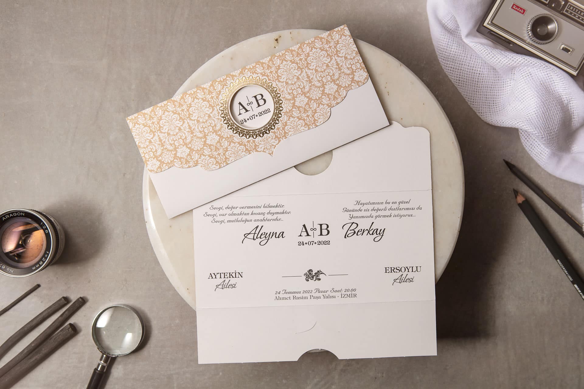 Wedding Davetiye 8307 2