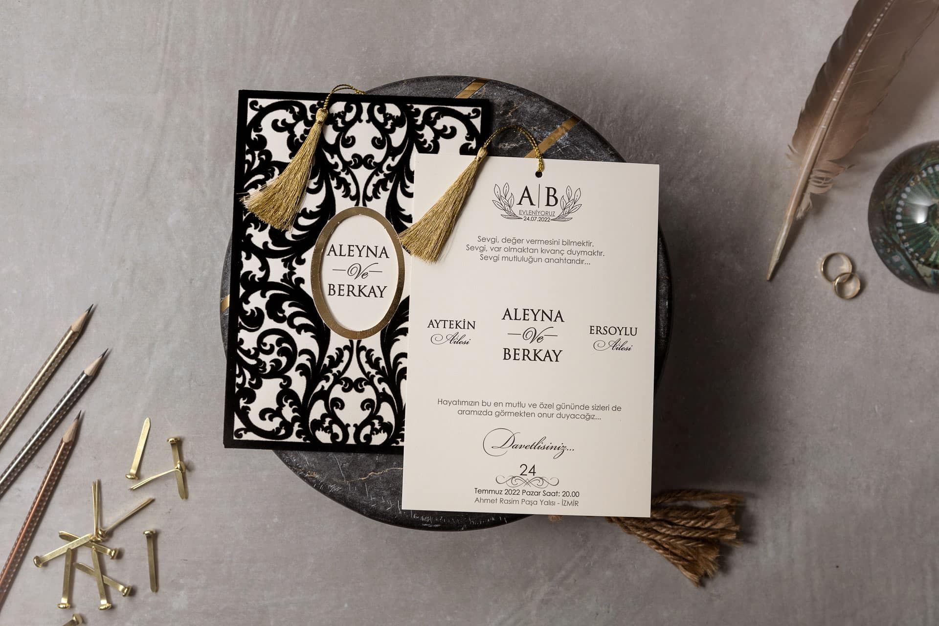 Wedding Davetiye 8345 2