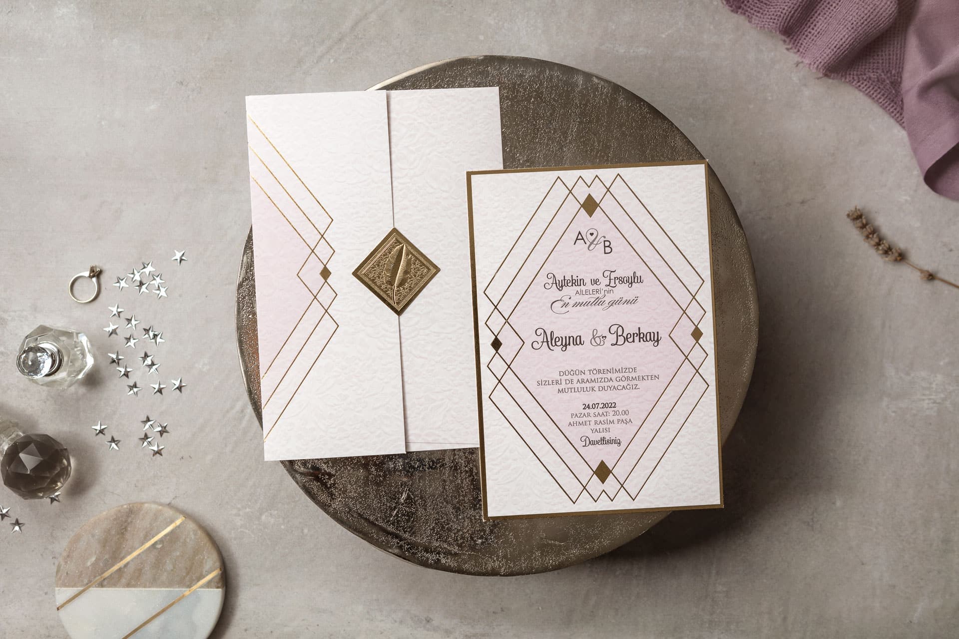 Wedding Davetiye 8384 2