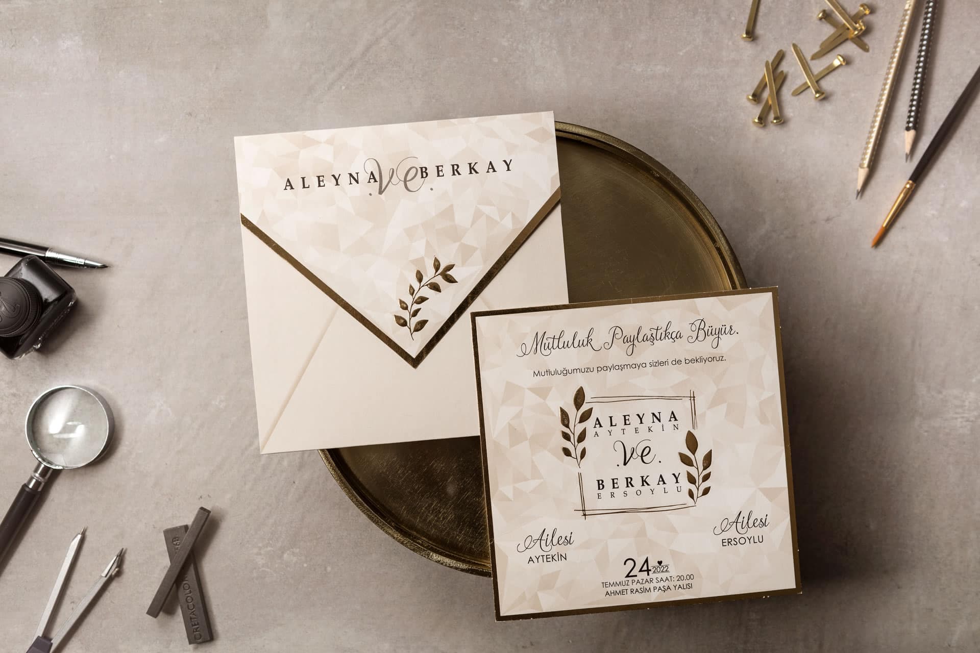 Wedding Davetiye 8391 2