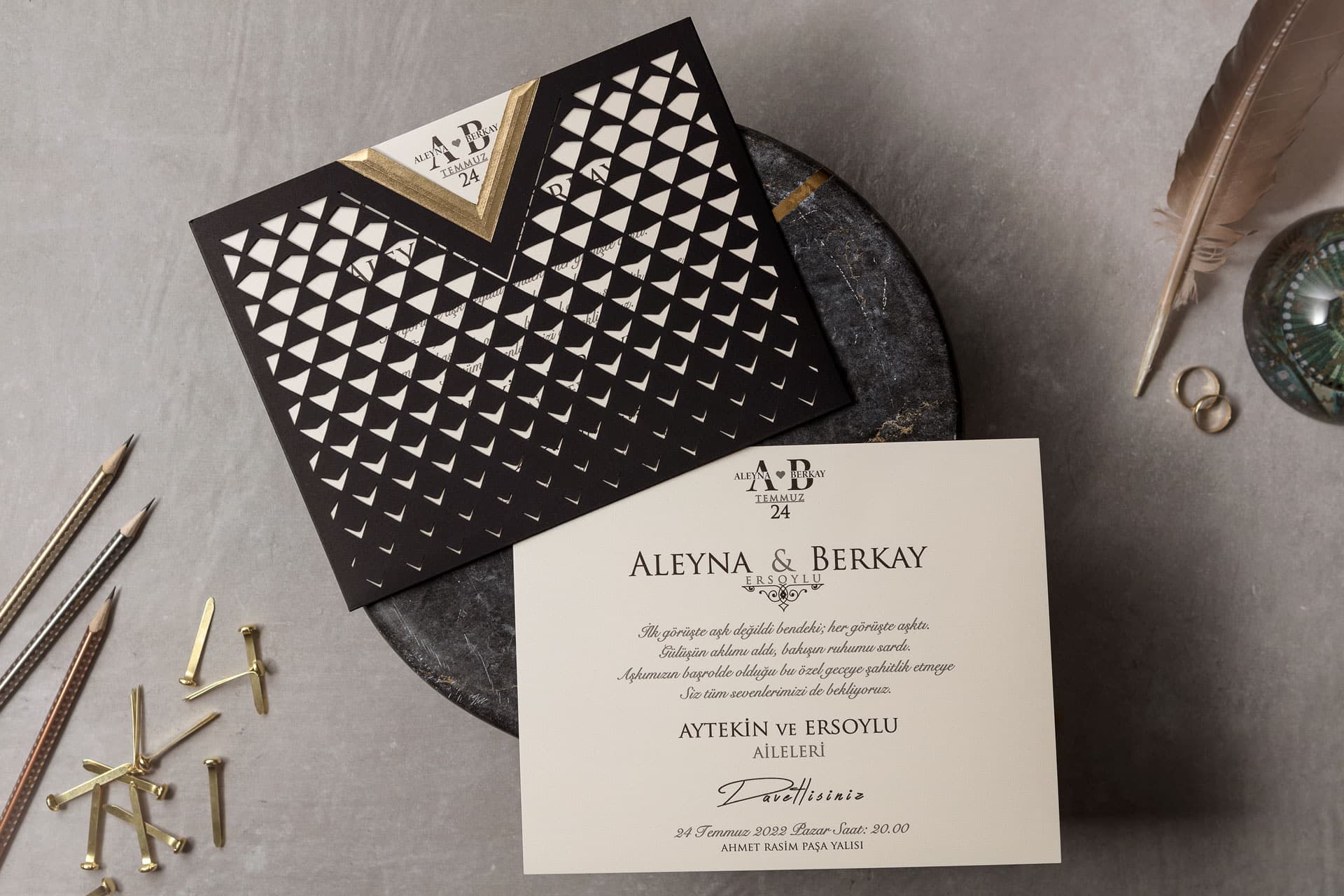 Wedding Davetiye 8422 1