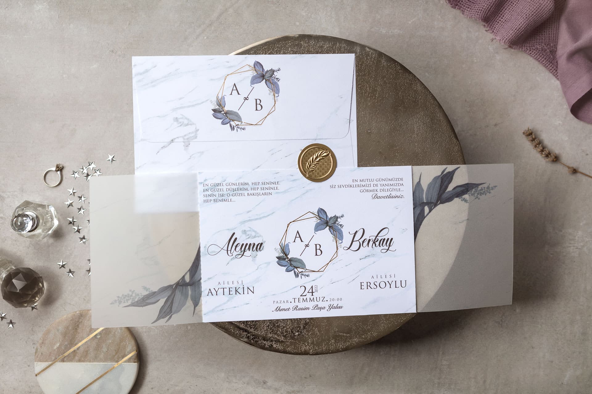 Wedding Davetiye 8425 2