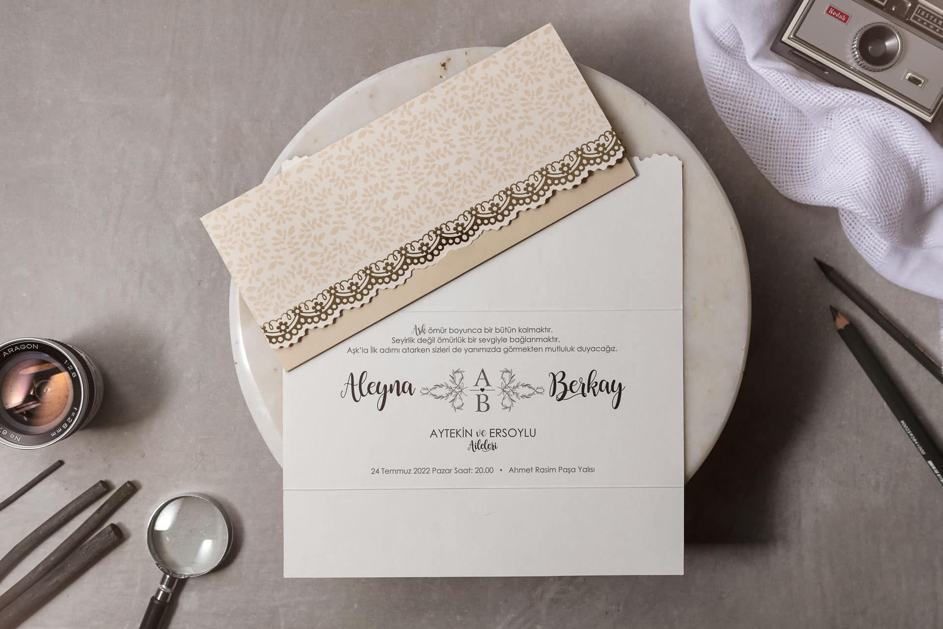 Wedding Davetiye 8454 1