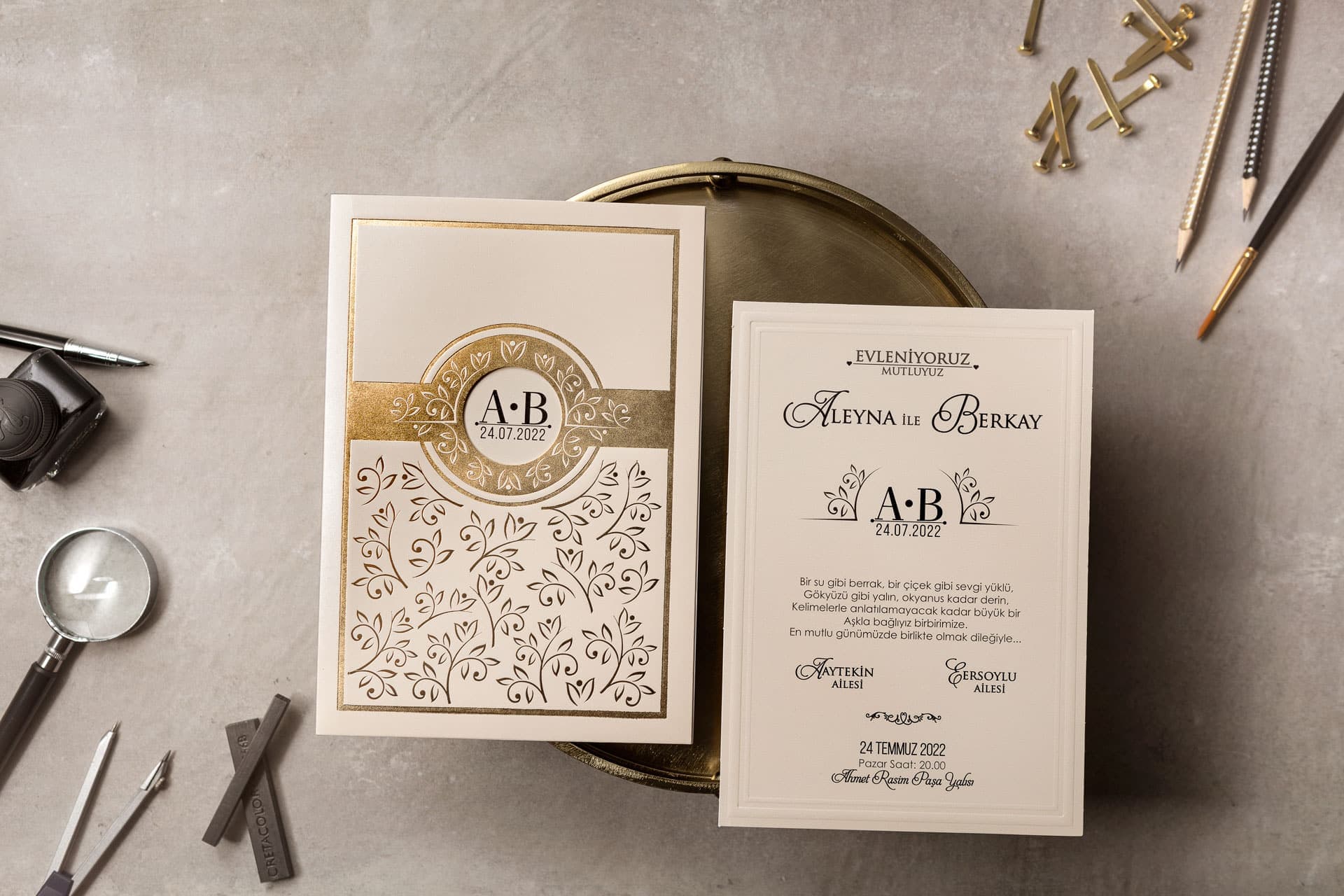 Wedding Davetiye 8390 2
