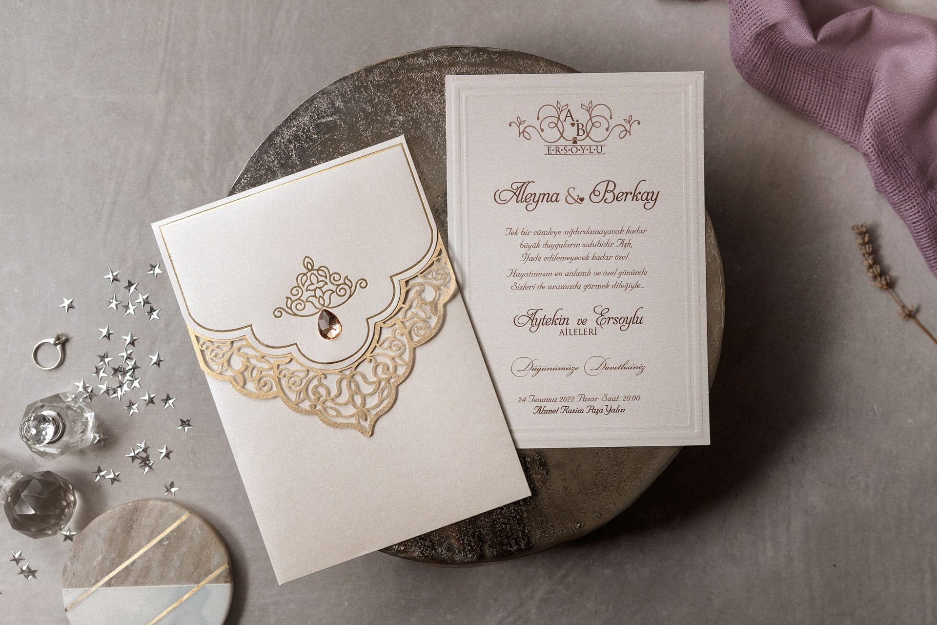Wedding Davetiye 8407 2